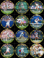 Tennis O'Clock showing some additional clock faces